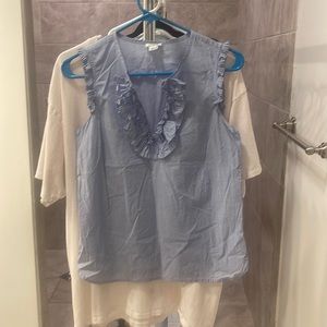 V neck sleeveless shirt